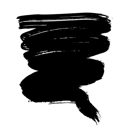 Hand Drawn Painted Brush Grunge Stroke Banner for Text Boxesのイラスト素材