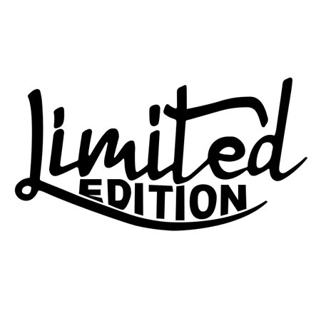 Limited Edition Modern Brush Lettering Design.のイラスト素材