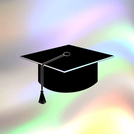 graduation cup vector iconのイラスト素材