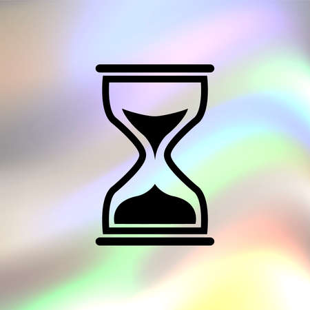 sand clock cursor vector icon