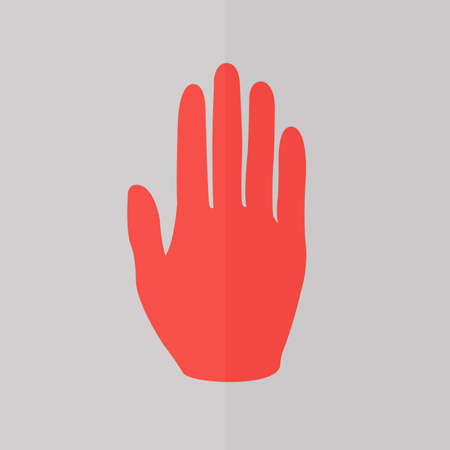 hand vector icon. Flat designのイラスト素材