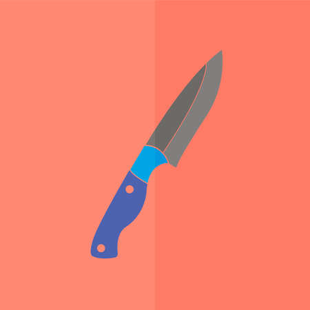 Knife vector icon. Flat designのイラスト素材