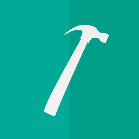 hammer vector icon. Flat designのイラスト素材