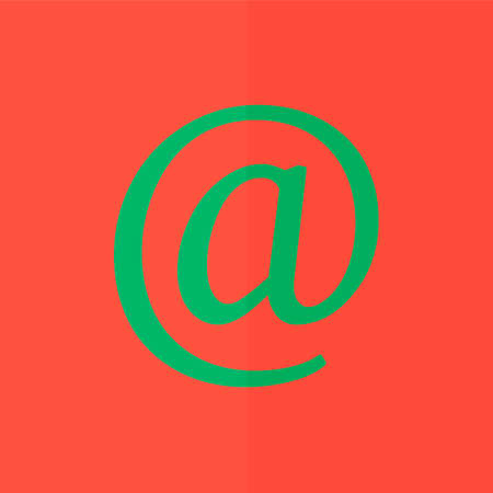 At vector icon. Flat designのイラスト素材