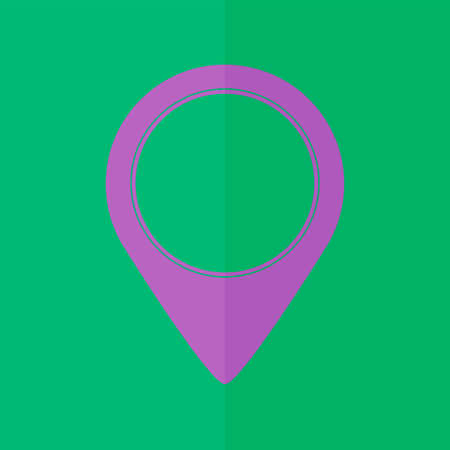 map pointer vector icon. Flat designのイラスト素材
