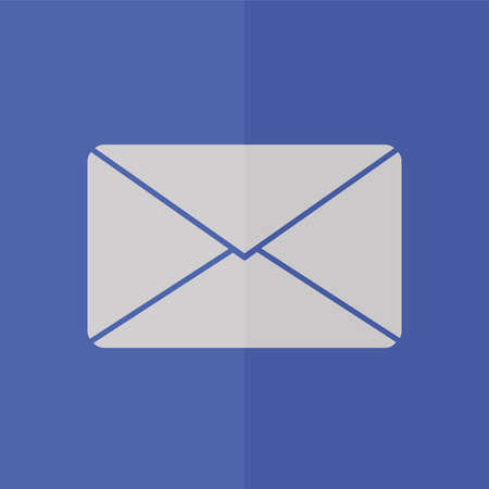 mail vector icon. Flat designのイラスト素材