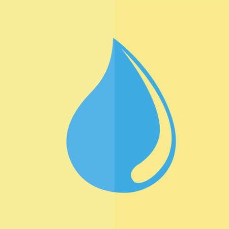 water drop vector icon. Flat designのイラスト素材