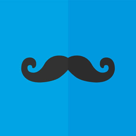 Mustaches vector icon. Flat designのイラスト素材