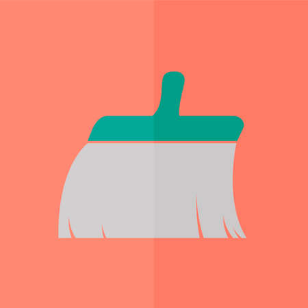 Clean brush icon. Flat designのイラスト素材