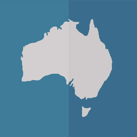 Australia vector icon. Flat designのイラスト素材