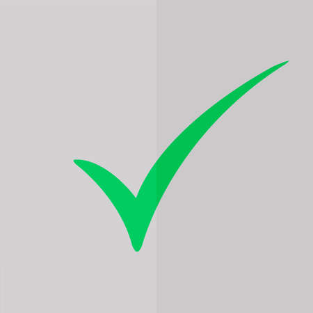 check mark icon. Flat designのイラスト素材