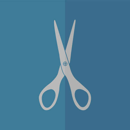scissors icon. Flat designのイラスト素材