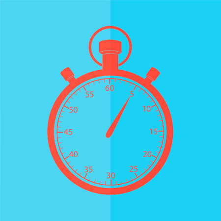 stopwatch icon. Flat design