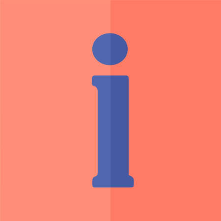 Info icon. Flat designのイラスト素材