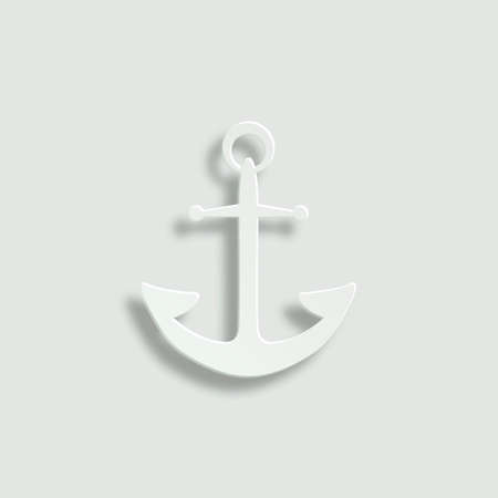 anchor paper vector iconのイラスト素材