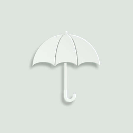 umbrella paper vector iconのイラスト素材