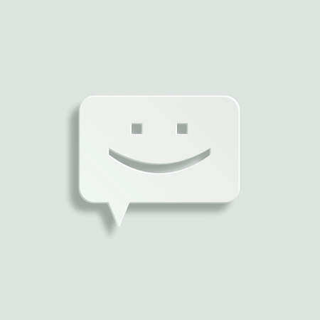 chat paper vector iconのイラスト素材