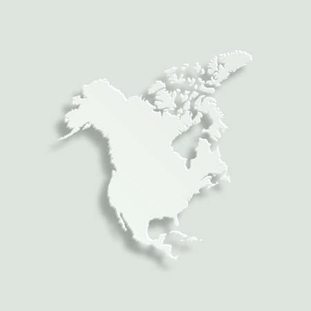 North America paper vector iconのイラスト素材