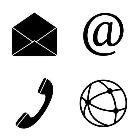 Communication web icons  vector setのイラスト素材