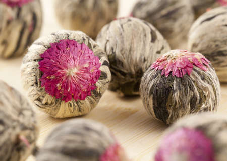 Dried jasmine for making a tea の写真素材