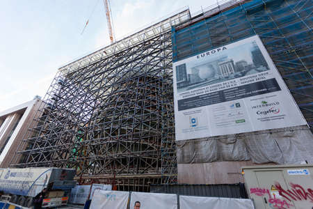 Brussels new EU building under construction