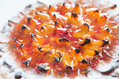 apricot pie with shallow focusの写真素材