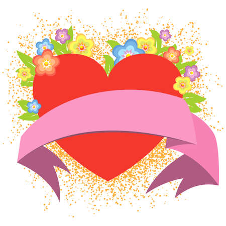 valentine background - vector illustrationのイラスト素材