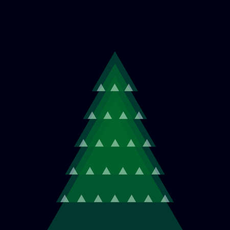 various christmas tree - vector illustrationのイラスト素材