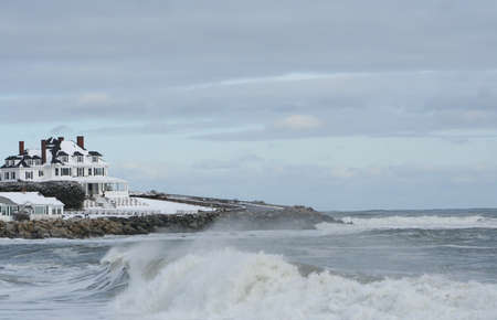 Ocean front homeのeditorial素材