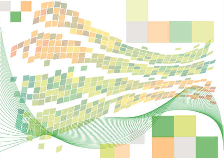 green orange backgroundのイラスト素材