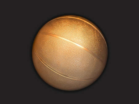 Golden basketball の写真素材