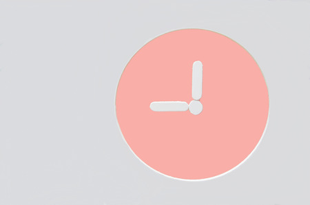 pink wall clock