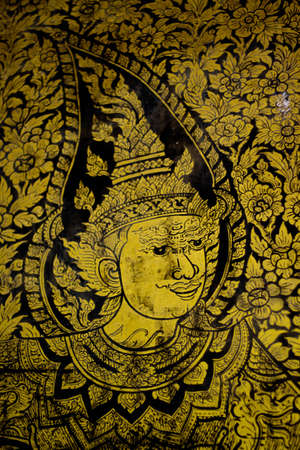 painting on chruch wall Thailandのeditorial素材