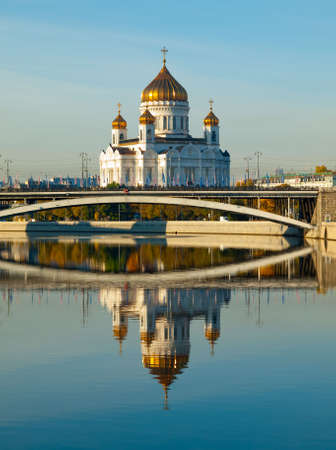 Russia. Moscow. The Cathedral Of Christ The Savior.の写真素材
