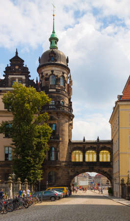 Dresden. A beautiful city on the river Elbe. St George Palace.のeditorial素材