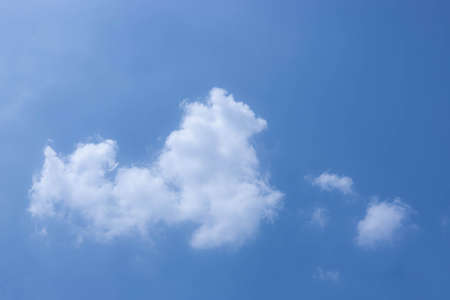 Blue sky with cloud, Backgroundの写真素材
