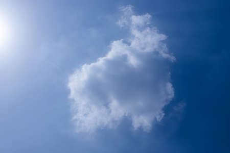 Blue sky with cloud, Backgroundの写真素材