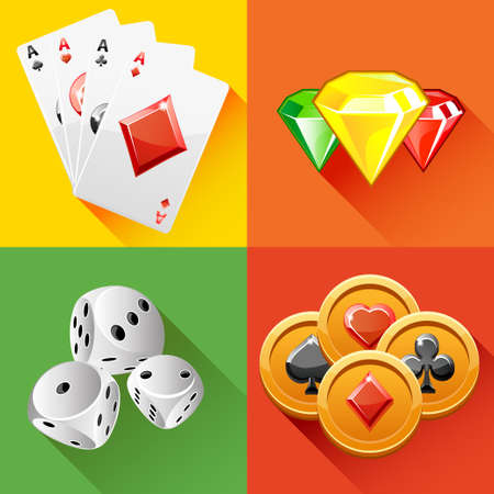design collection Poker icon in vector illustrationsの写真素材