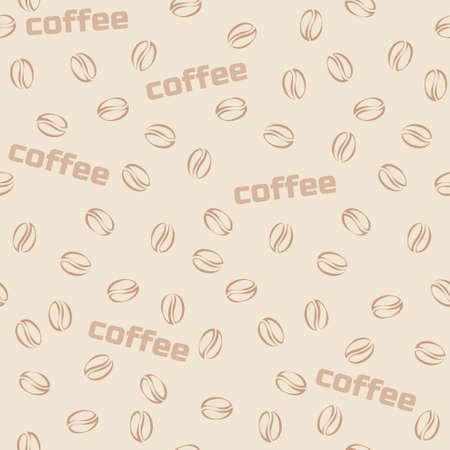 Seamless pattern coffee in vector. Set of food and drinkのイラスト素材