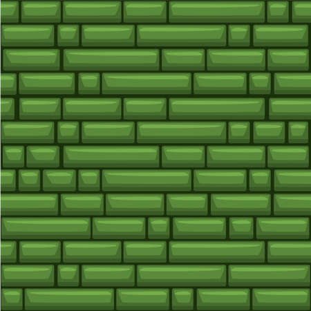 Seamless texture placing green stone wallのイラスト素材