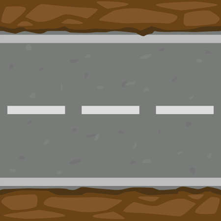 Seamless pattern background of asphalt road and ground.のイラスト素材