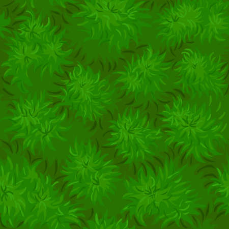 Seamless texture grass, background green bushes for wallpaper.のイラスト素材