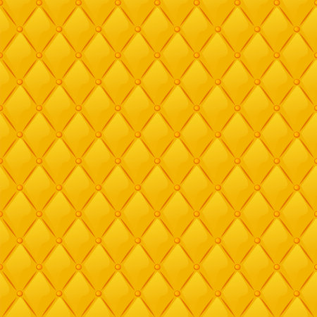 Seamless pattern gold quilted textile texture for wallpaper.のイラスト素材
