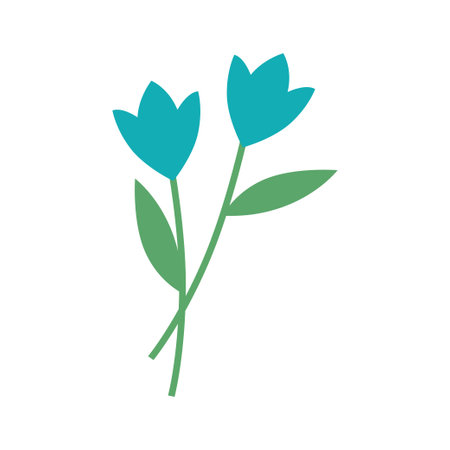 Spring Flower, Flat Icon. Plant nature, chamomile signのイラスト素材
