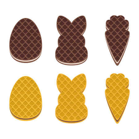 Easter wafer cookiesのイラスト素材