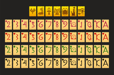 Egyptian Full deckのイラスト素材