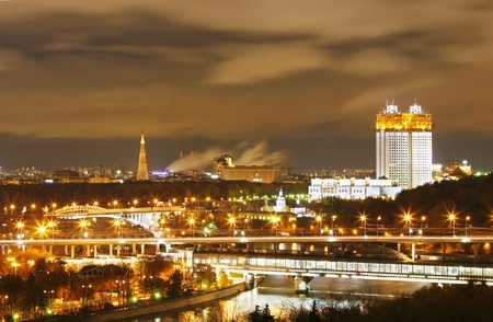 Moscow nightの写真素材