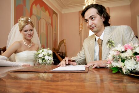 Newly-married の写真素材