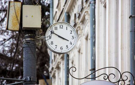 Street clocksの写真素材