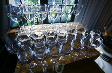 wine glassesの写真素材